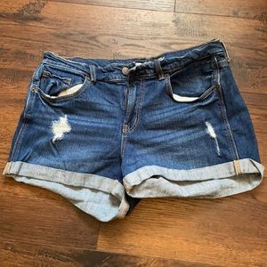 Denim shorts mid rise
